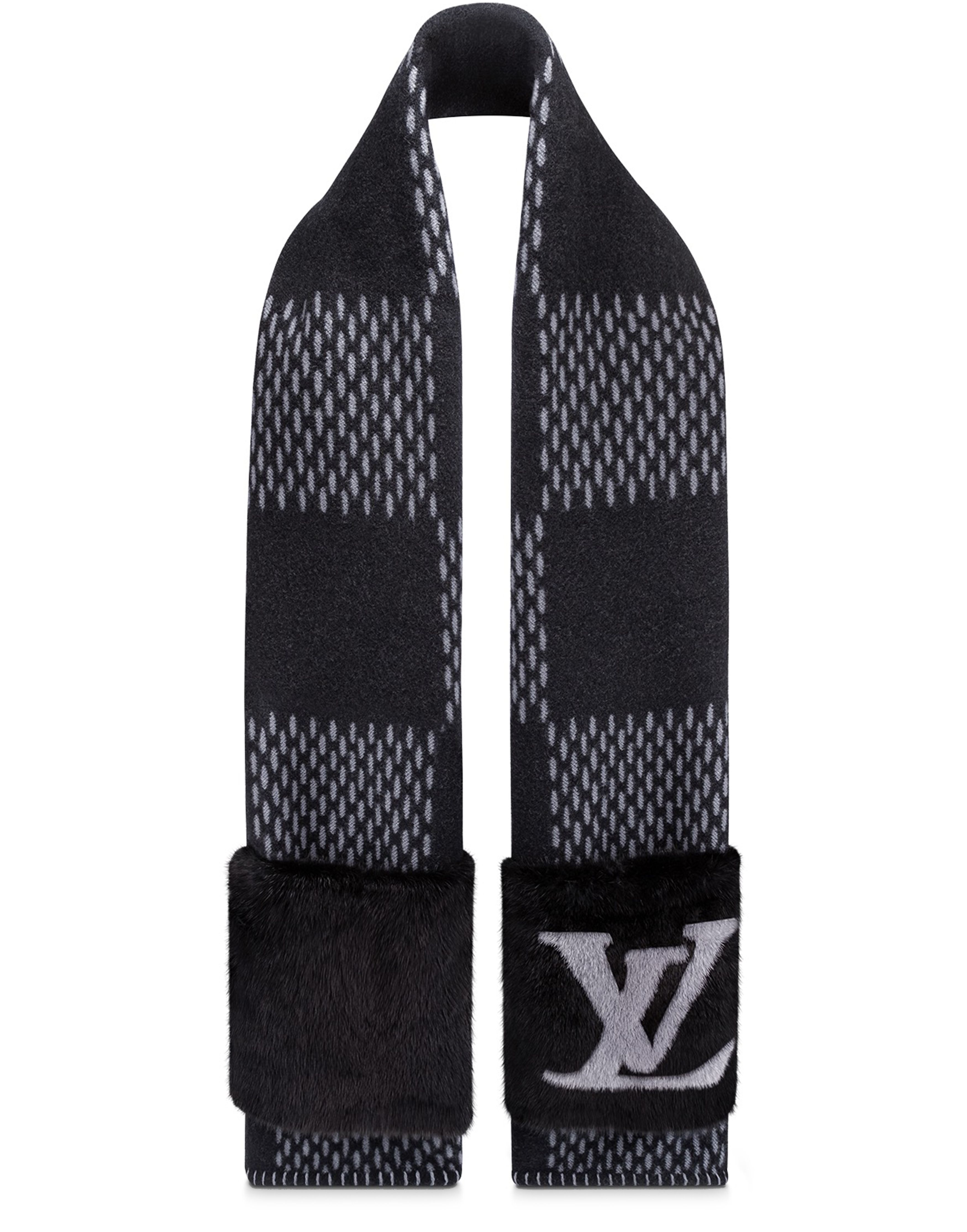 Damier Warm Oversized Scarf thumbnail 3