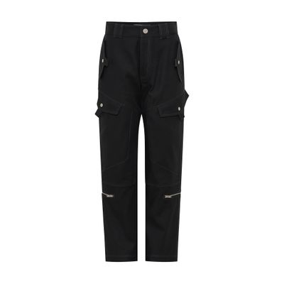 Dion Lee Black Tactical Cargo Pants In Black
