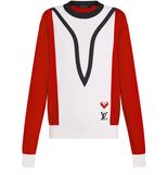 ルイヴィトン オールドスクール　カラーブロックセーター　レディース　XL