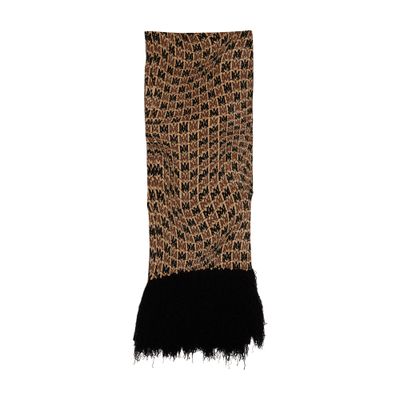 Shop Amiri Ma Swirl Scarf In Camel