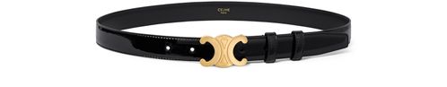 CELINE Ceinture Triomphe moyen modèle en taurillon vernis