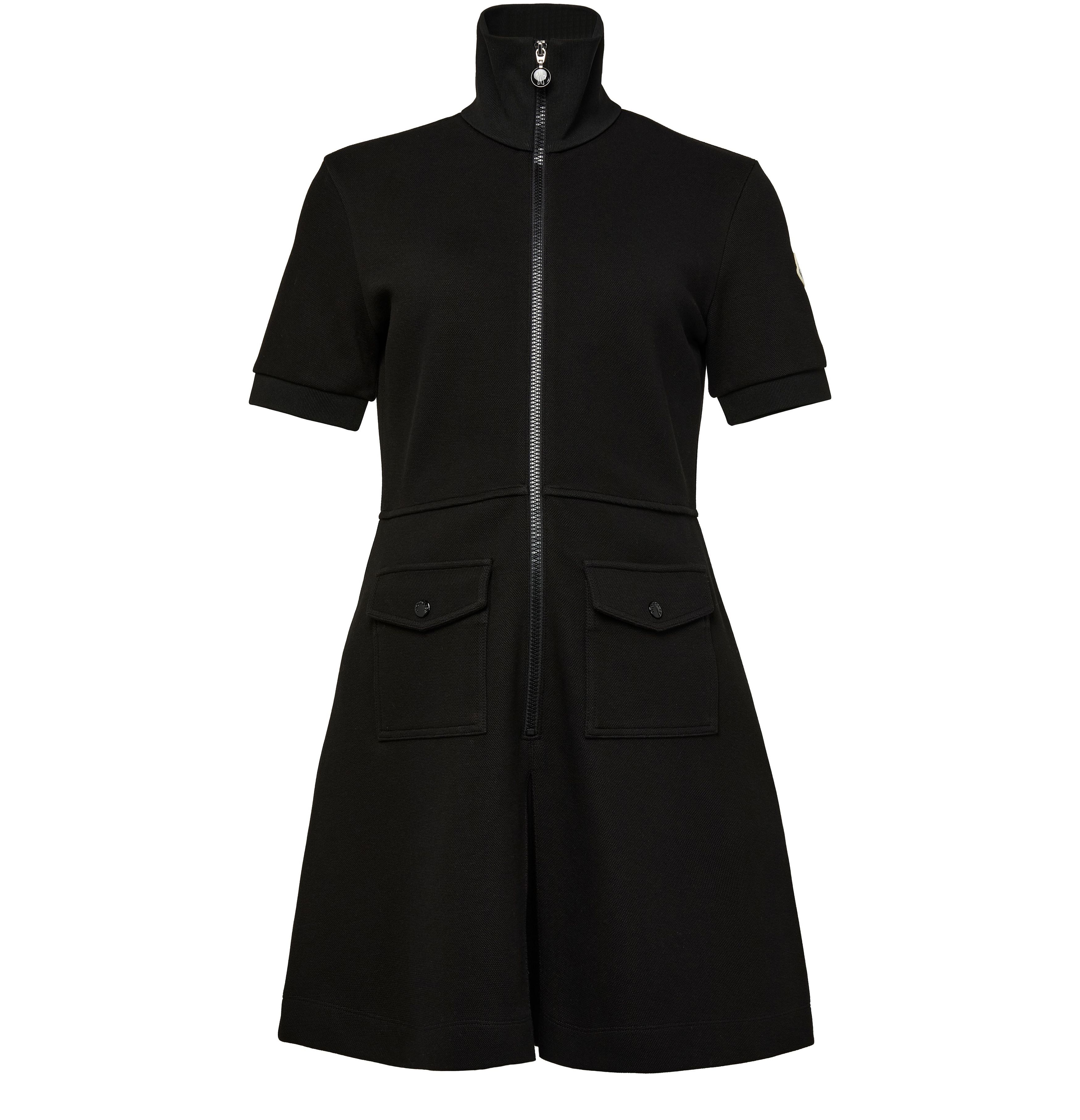 High neck mini dress