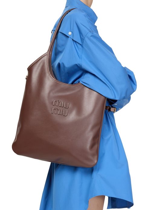 MIU MIU Ivy leather tote bag