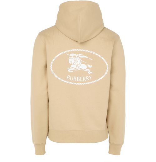 BURBERRY Cotton hoodie with EKD badge