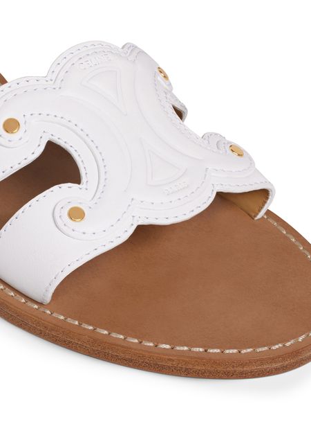 CELINE TRIOMPHE MULE IN CALFSKIN - TAN | CELINE