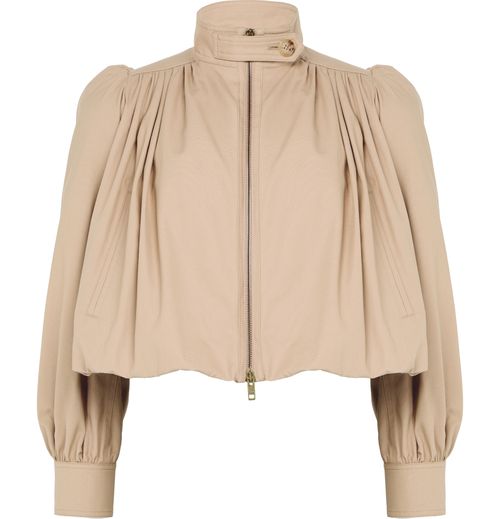 CHLOE Cropped ruffled jacket