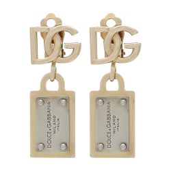 Women's Earrings with DG logo and tag | DOLCE & GABBANA | 24S
