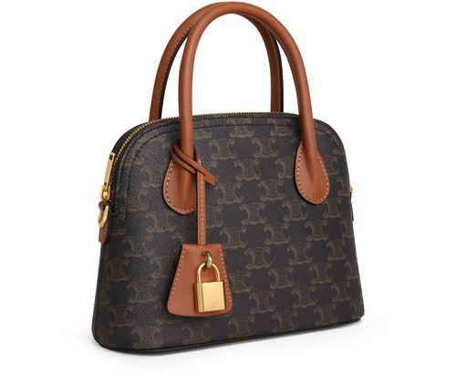 CELINE Teen Honorine bag in Triomphe canvas and calfskin