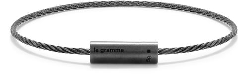 LE GRAMME 5g Brushed ceramic cable bracelet