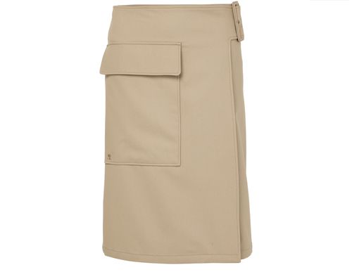 COURREGES Utility buckle cotton skirt