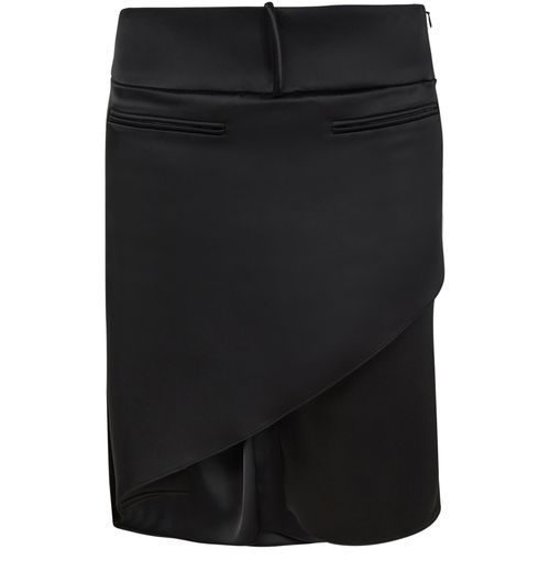 COURREGES Inifinity satin midi skirt