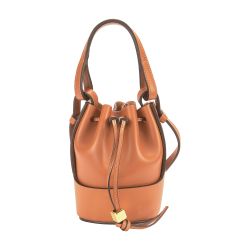 Loewe - Balloon Small Leather Bucket Bag - Tan for Women