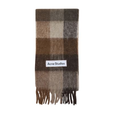 Acne Studios Vally Scarf In Brown