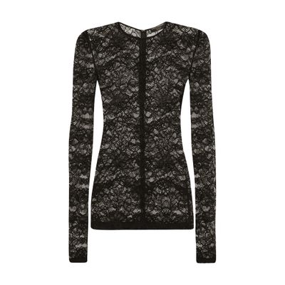 Dolce & Gabbana Logo Blouse In Black