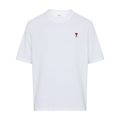 Ami Alexandre Mattiussi Ami De Caur T-shirt In White