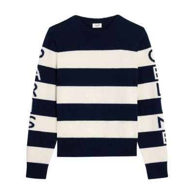 CELINE / セリーヌ | 2023AW | MARINIERE BOAT NECK SWEATER IN WOOL クルーネックニット | S | ベージュ/ネイビー | レディース 楽天市場】CELINE / セリーヌ | 2023AW | MARINIERE BOAT NECK SWEATER