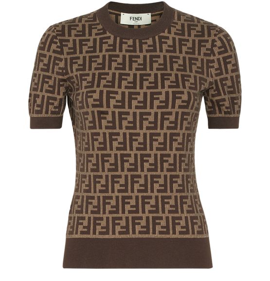 Fendi Ff Sweater Brown IT 40