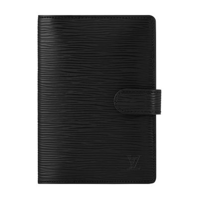 Louis Vuitton Small Ring Agenda Cover In Black