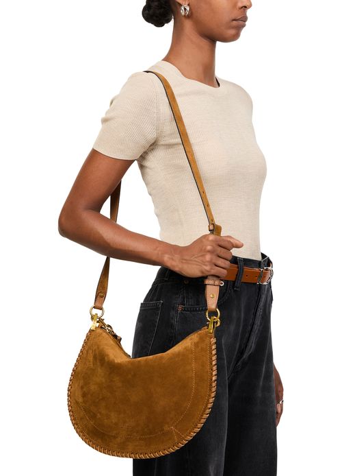 ISABEL MARANT Sac souple folk porté épaule Oskan