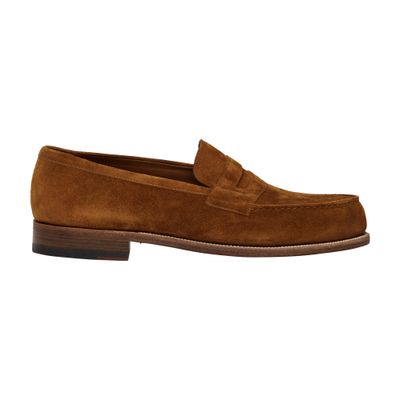 Jm Weston Loafers 180 In Camel Suede