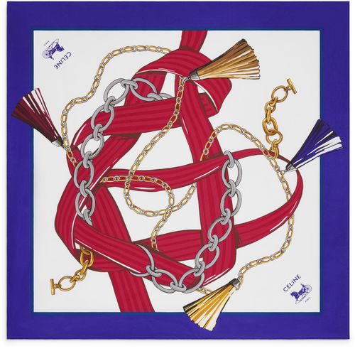 CELINE Square in silk twill