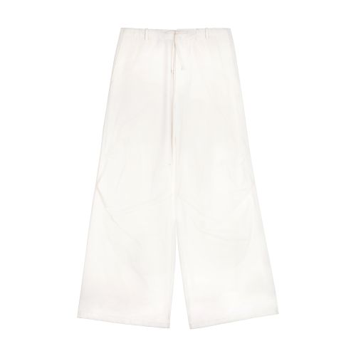 MM6 MAISON MARGIELA WIDE-LEG TWILL TROUSERS