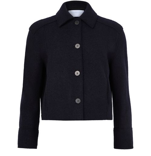 HARRIS WHARF LONDON Boiled wool short jacket