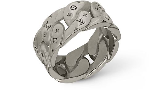LOUIS VUITTON LV Mosaic Cuban Ring