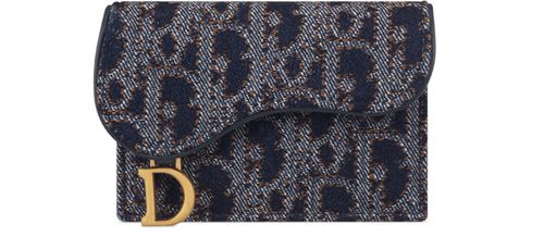 DIOR Saddle Bloom Card Holder