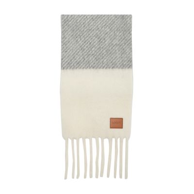 Loewe Scarf In Alpaca And Wool In Gray