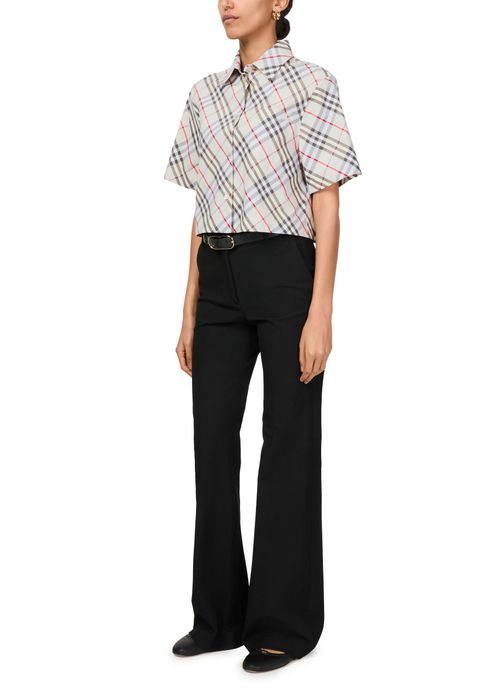 BURBERRY Check short shirt
