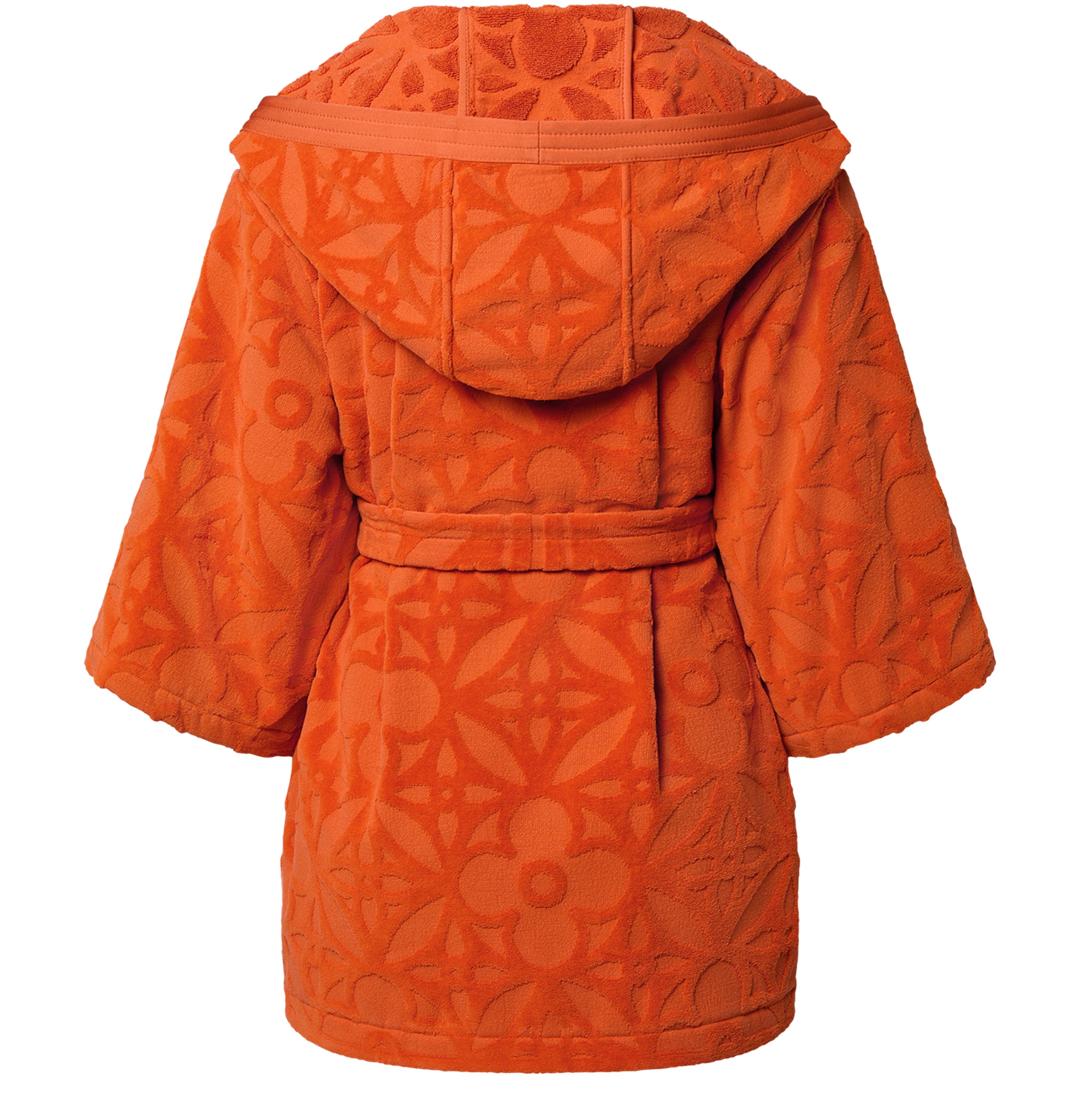 Monogram Flower Toweling Robe thumbnail 4