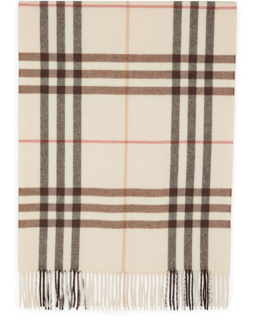 BURBERRY Check cashmere scarf
