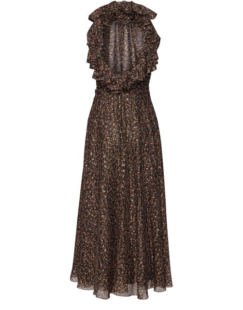 CELINE Frilled back dress