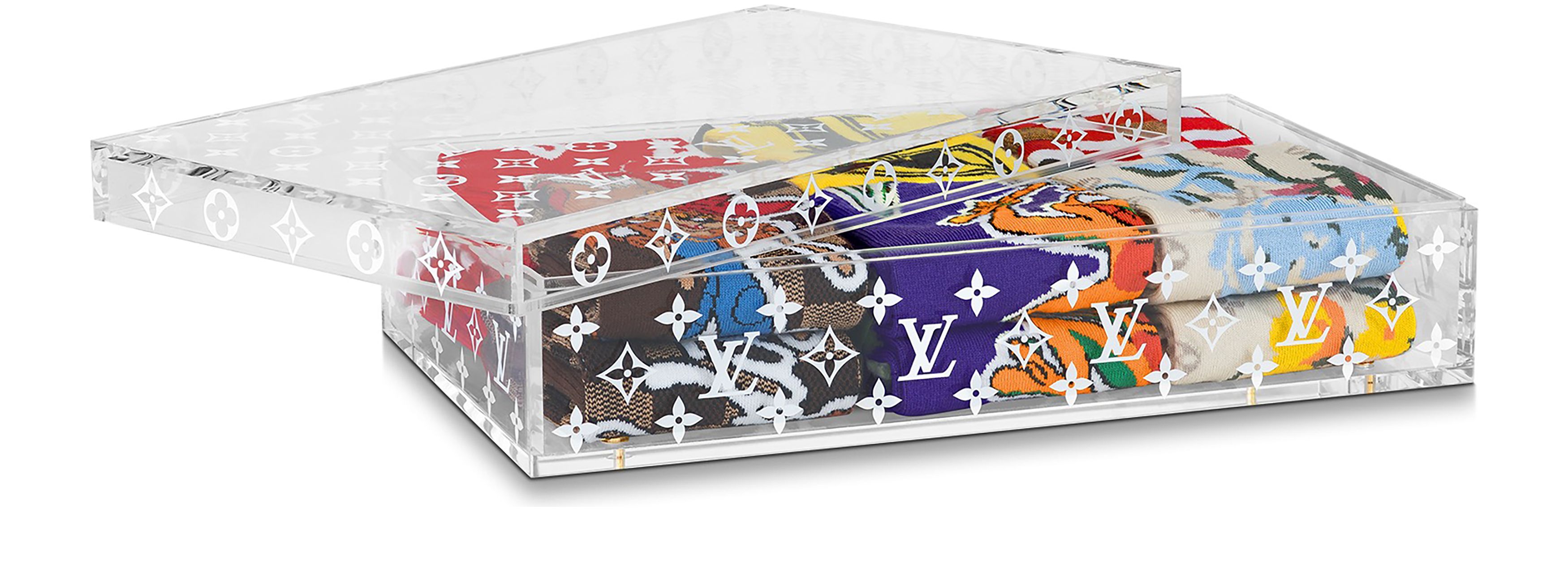 LV Archives Set Of 6 Socks thumbnail 3