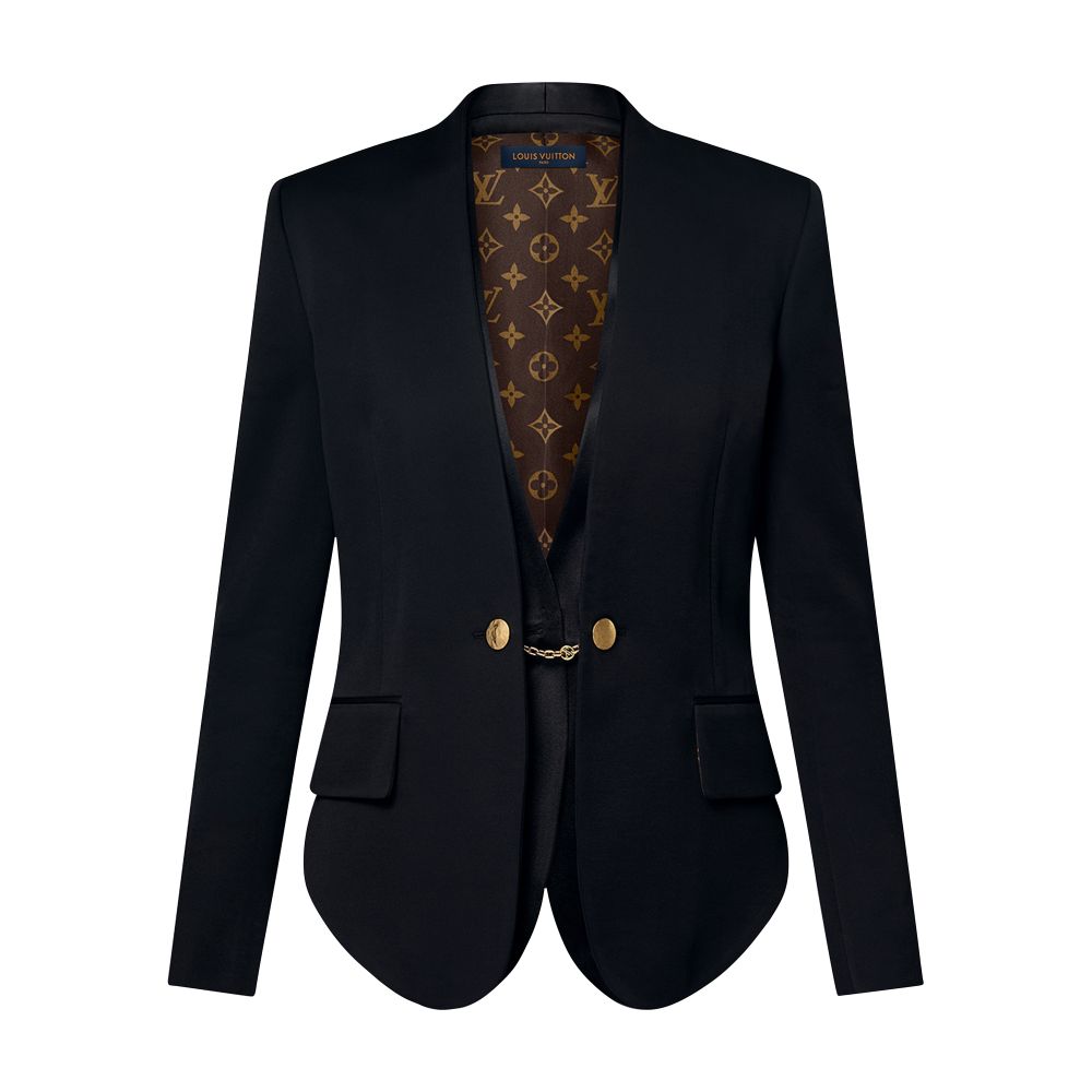 Collarless Chain Detail Blazer thumbnail 3