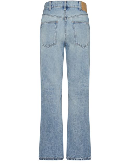 CELINE Dylan flared jeans in blue eclipse wash