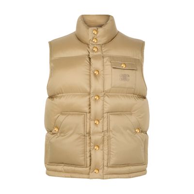 【90s】CELINE Brown Herringbone Down Vest Celine Vest | eBay