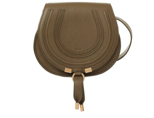 CHLOE Kleine Schultertasche Marcie aus Glanzleder