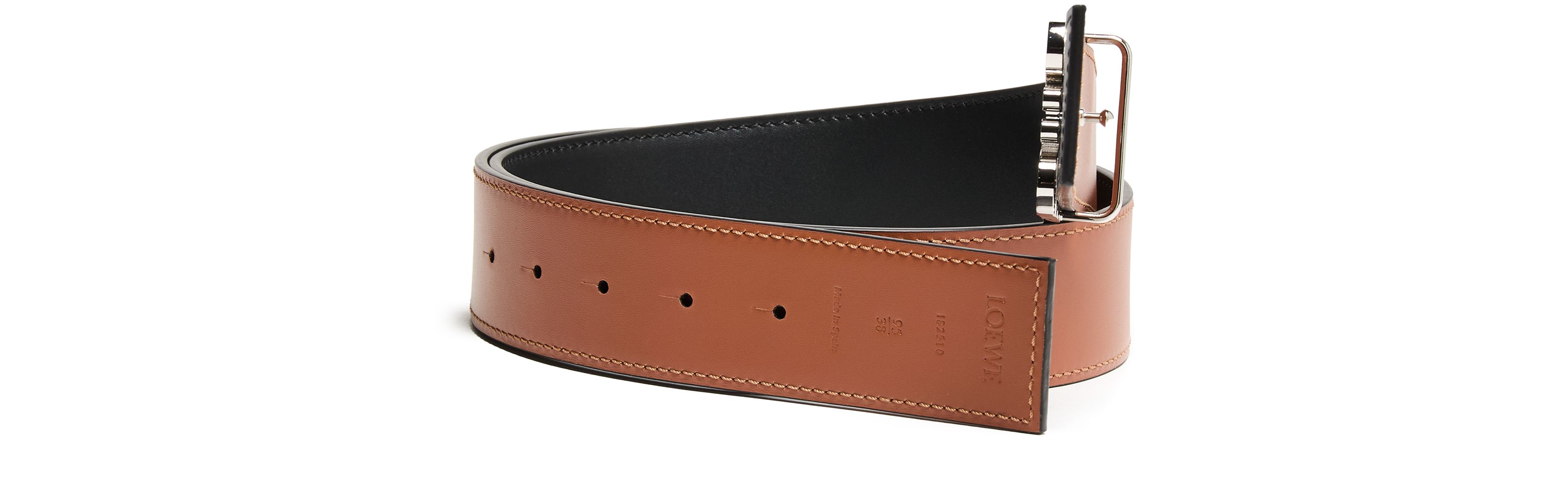 Anagram reversible belt in calfskin thumbnail 5