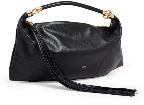CHLOE Sac Foulard en cuir grainé