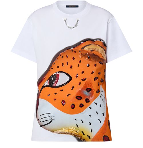 LOUIS VUITTON Sequin Leopard T-Shirt