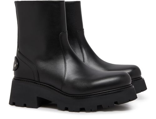 CELINE Celine Triomphe Rangers zipped boots in calfskin