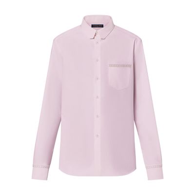 Louis Vuitton Embroidered Long-sleeved Cotton Shirt