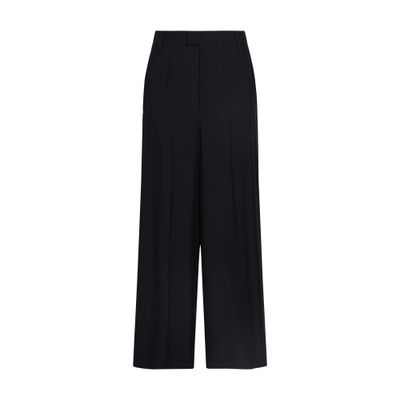 Ann Demeulemeester Matthieu Wide Leg Trousers Viscose Calico In Black