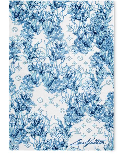 LOUIS VUITTON Monogram Aquagarden Beach Towel