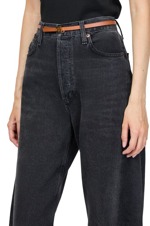 LOEWE Ceinture Anagram Cube réversible en cuir de veau lisse