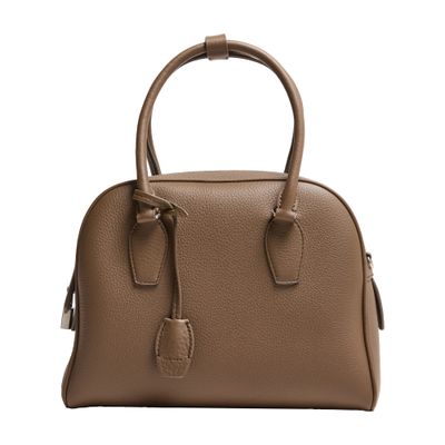 The Row India 10.0 Top-handle Bag In Calfskin Leather In Brown
