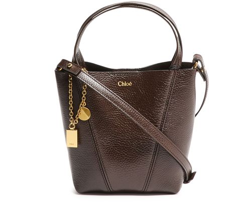 CHLOE Sac cabas en cuir grainé Chloe Spin