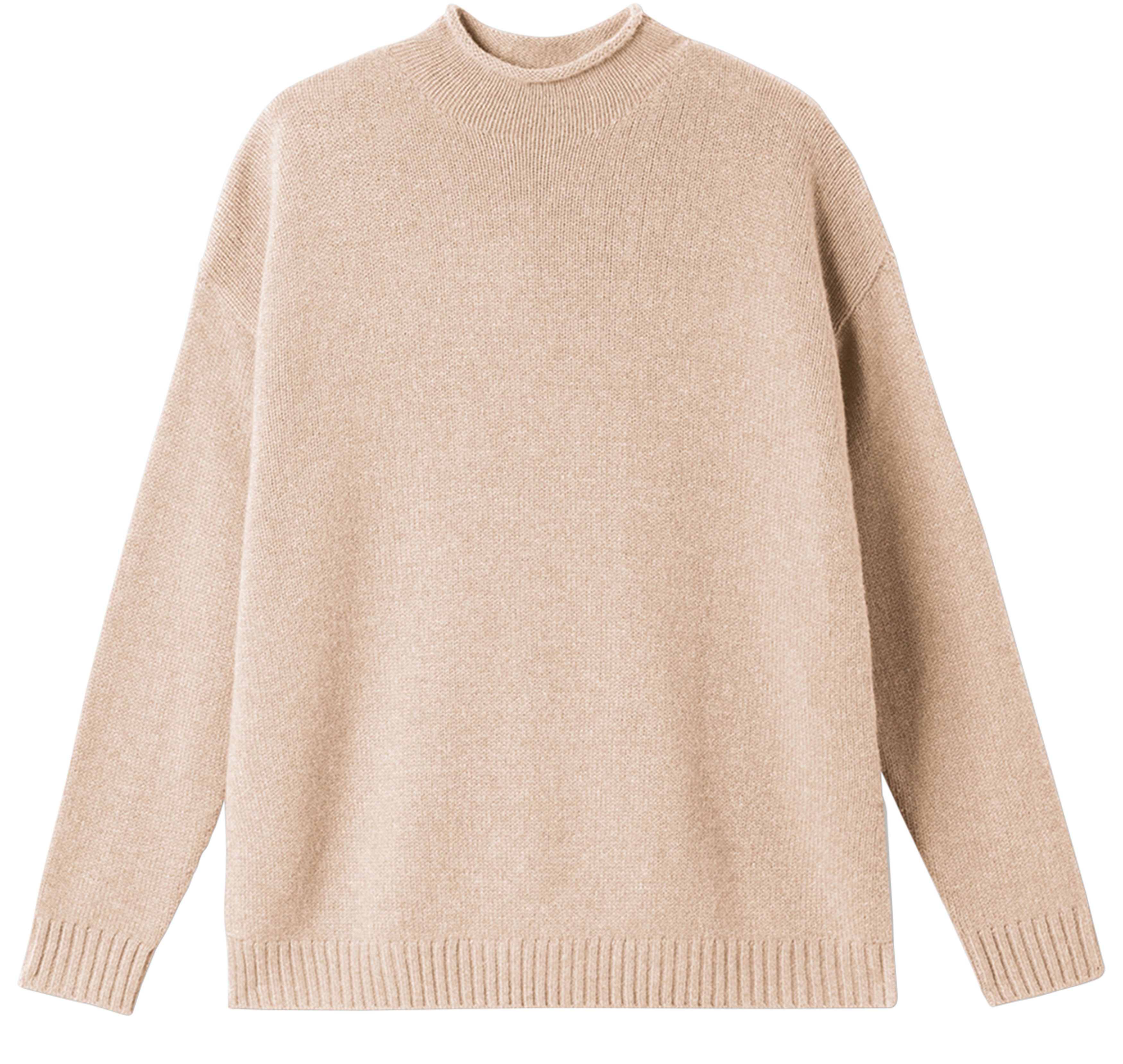 Sweater with large high neck
